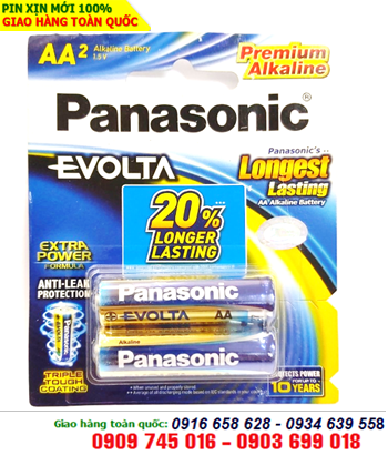 Pin tiểu AA Panasonic Evolta Extra Power LR6EG/2B Alkaline 1.5V _Vỉ 2viên